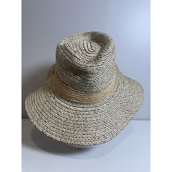 Vince Camuto Women's Straw Sun Hat with Black Button OS Summer Outdoors - Picture 5 of 6